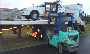 Gekonfiskeer en weggery